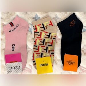 Woman’s Fashion/Novelty Ankle Socks- 3 Pair - NWT